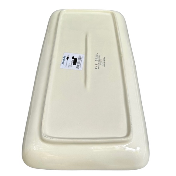 Rae Dunn Christmas Platter NAUGHTY & NICE White Black Long Letters NWT 2017 OG - Picture 13 of 16